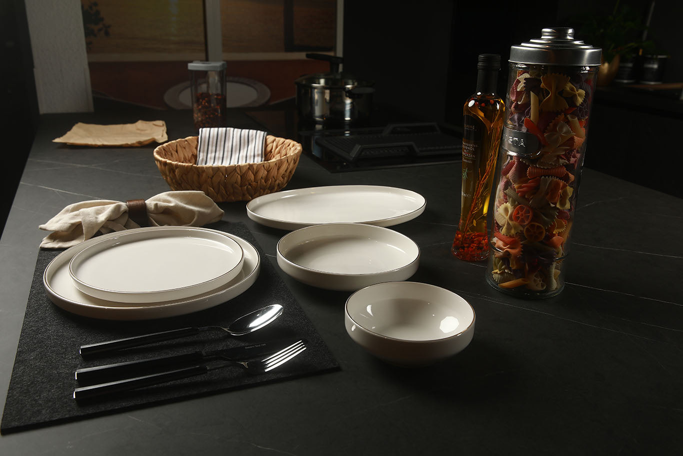 Veloura Gold Geschirrset 25-tlg