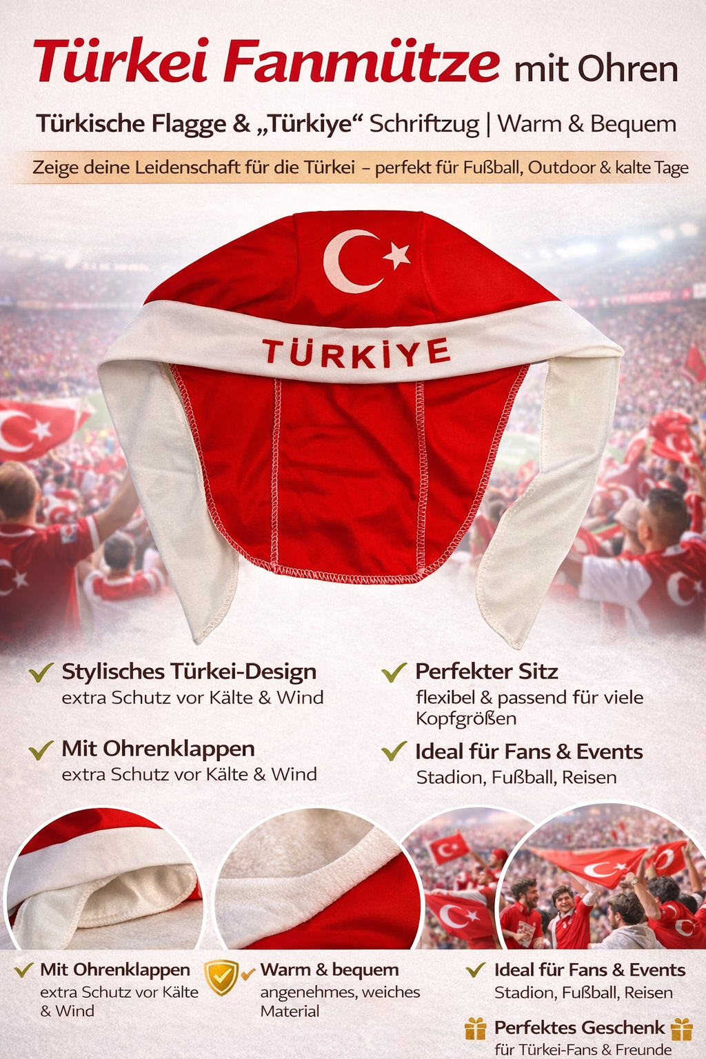 Türkei Fanmütze