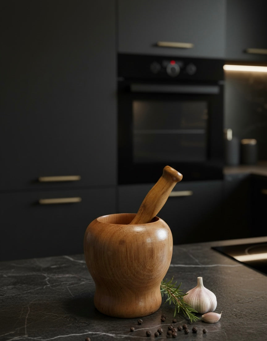 Kochmaster wooden mortar