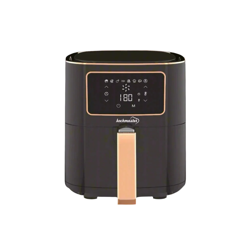 Dijital dokunmatik ekranlı KOCHMASTER FrymaxX AirFryer 5.5L sıcak hava fritözü - Black Rose