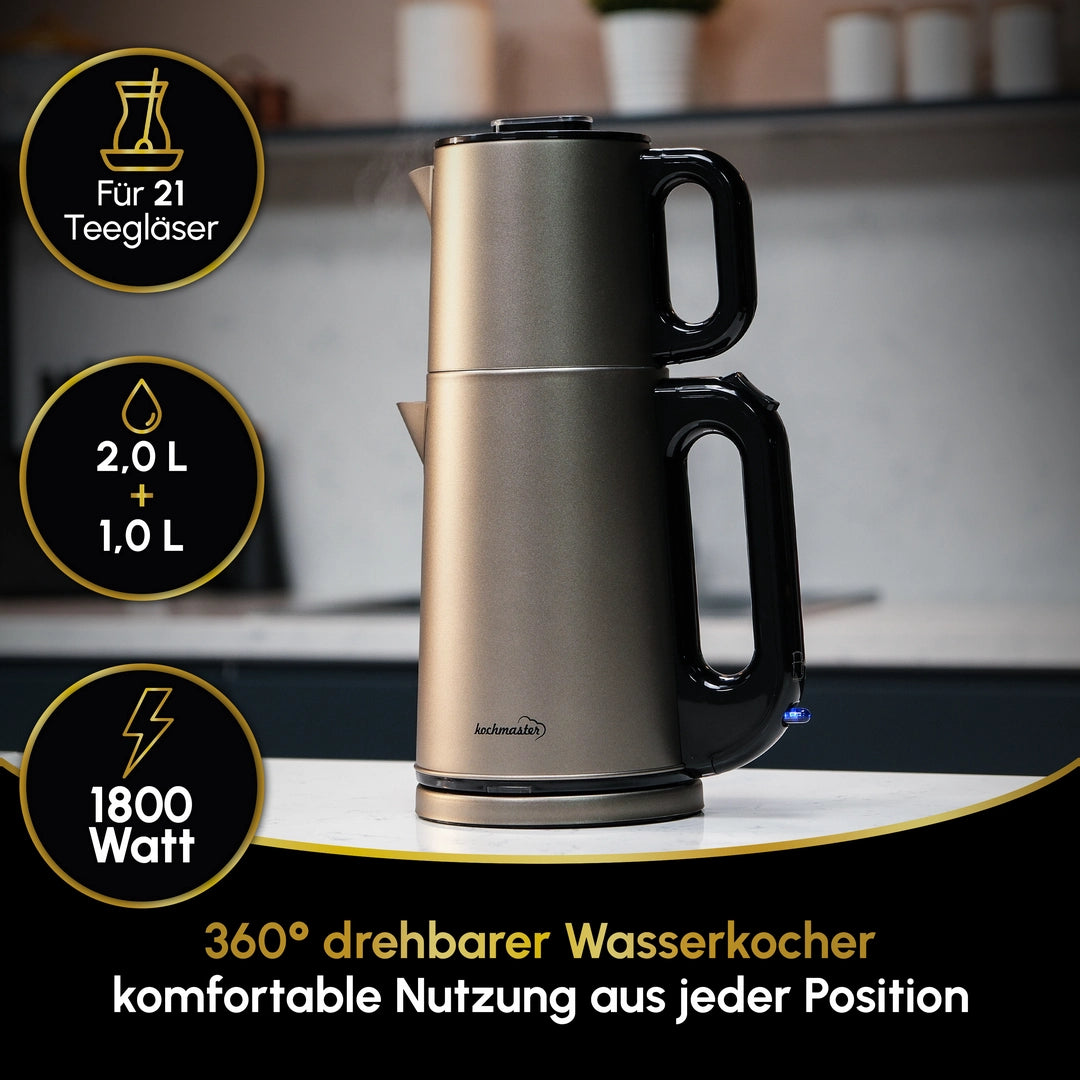 Kochmaster Dem Efendi Gold Edition – Luxurious tea maker with premium design