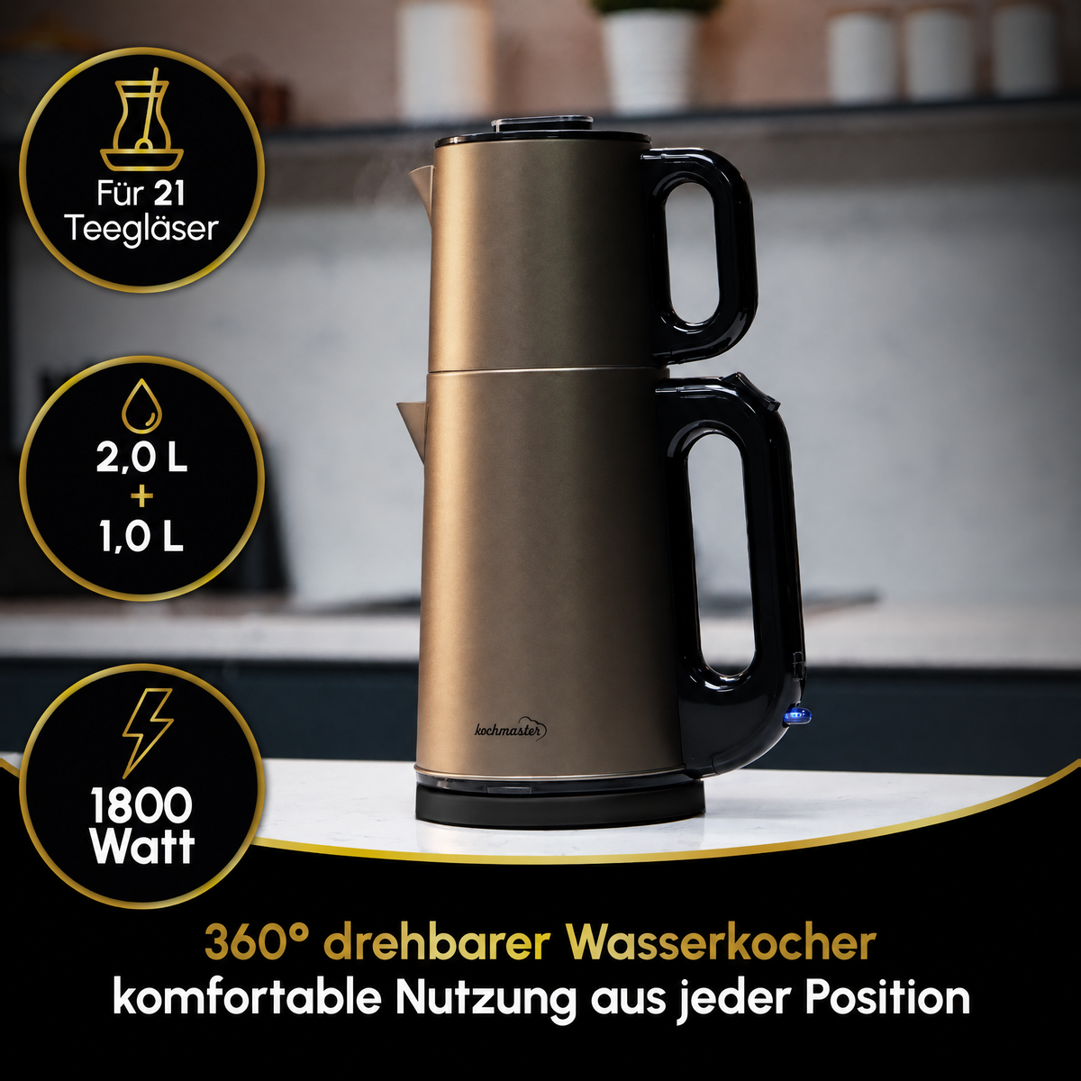 Dem Vakti Gold Edition – czajnik do herbaty