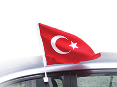 Autofahne 30 x 45 cm Türkei
