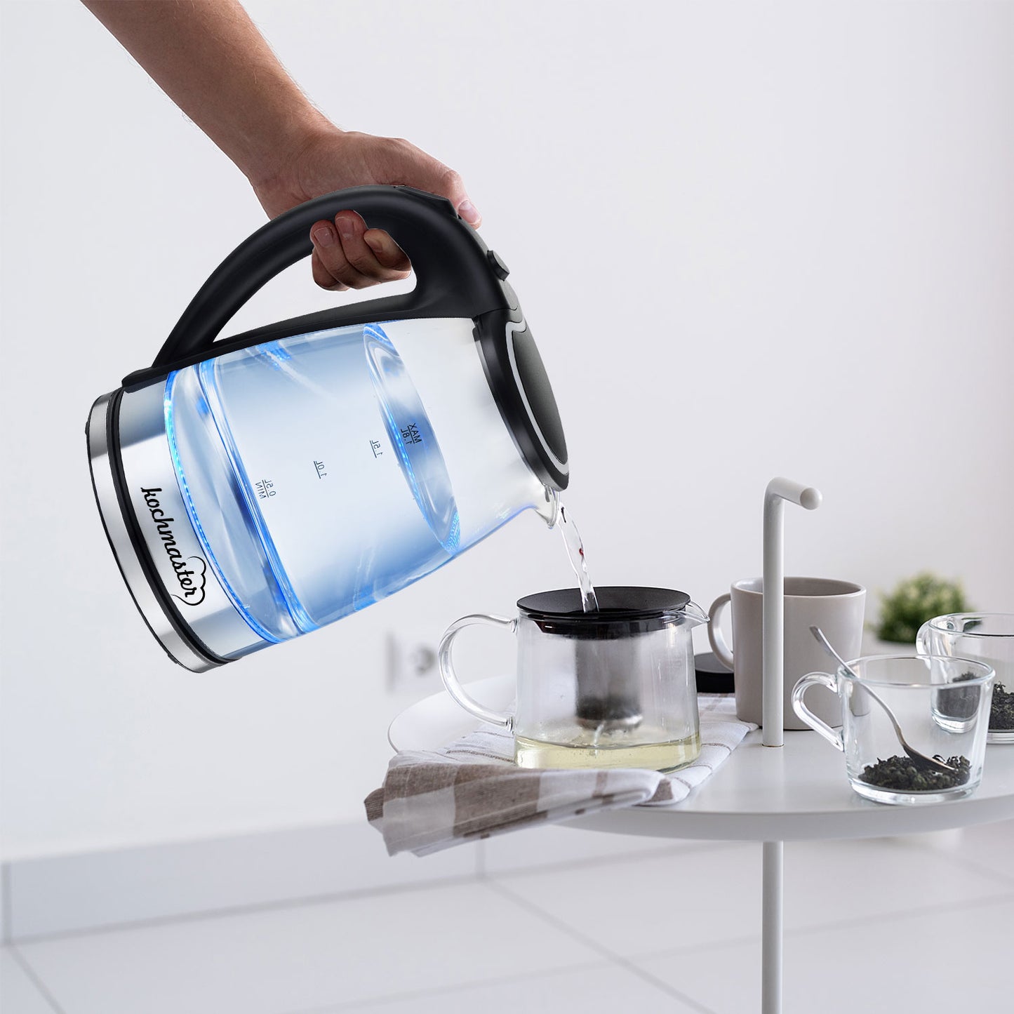 Kochmaster Vitrin Wasserkocher aus Glas
