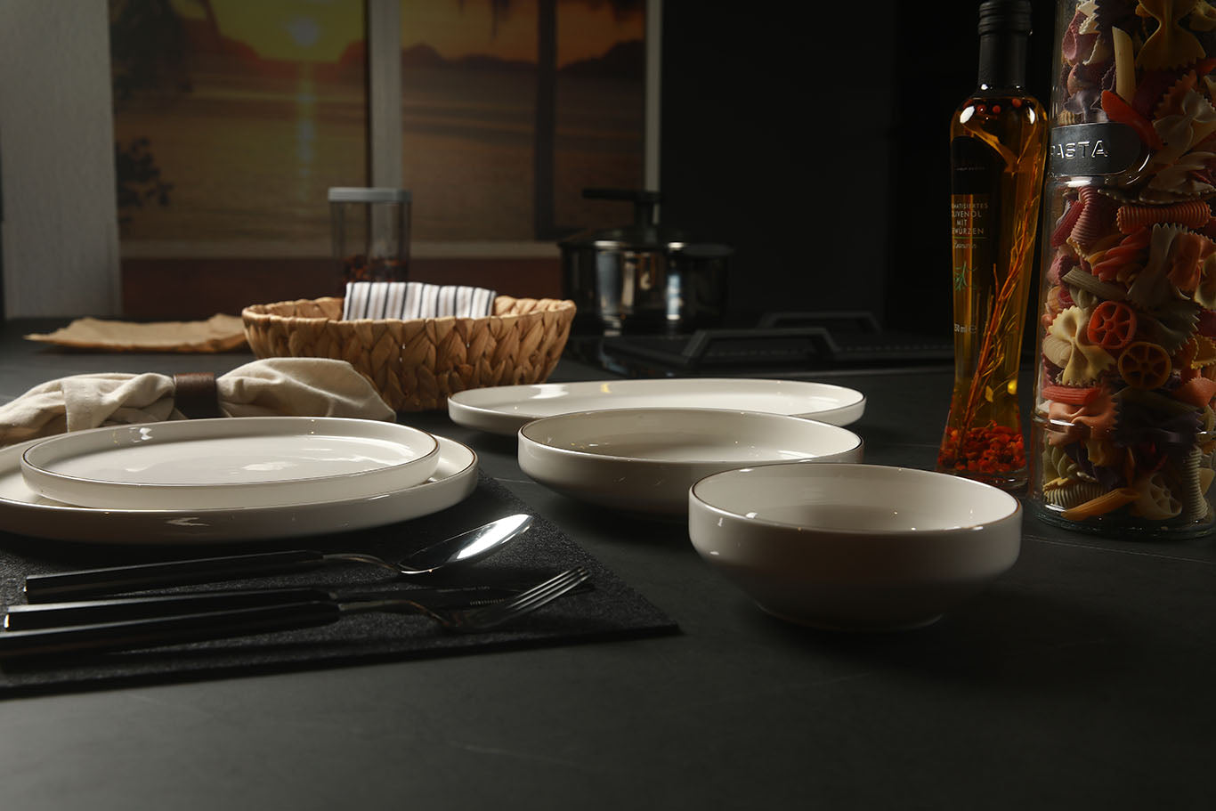 Veloura Gold Geschirrset 25-tlg