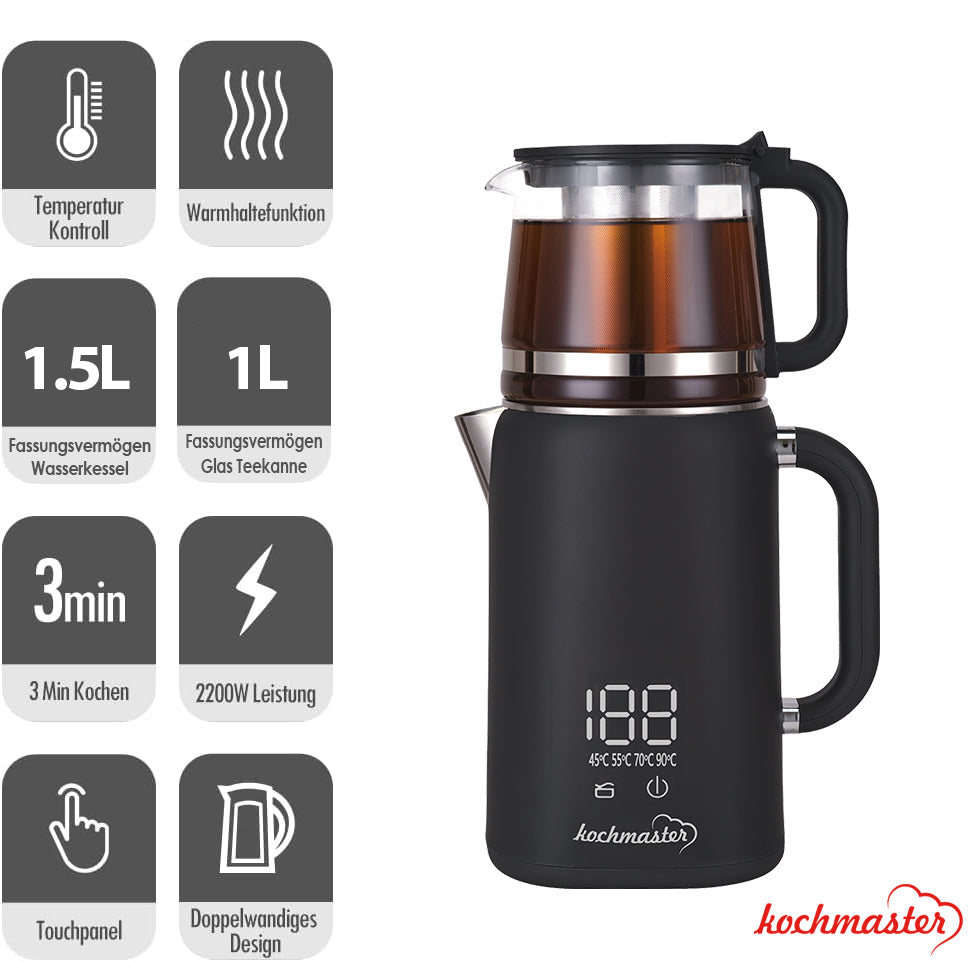 Kochmaster Dem Keyfi Teemaschine Teekocher mit Digital display