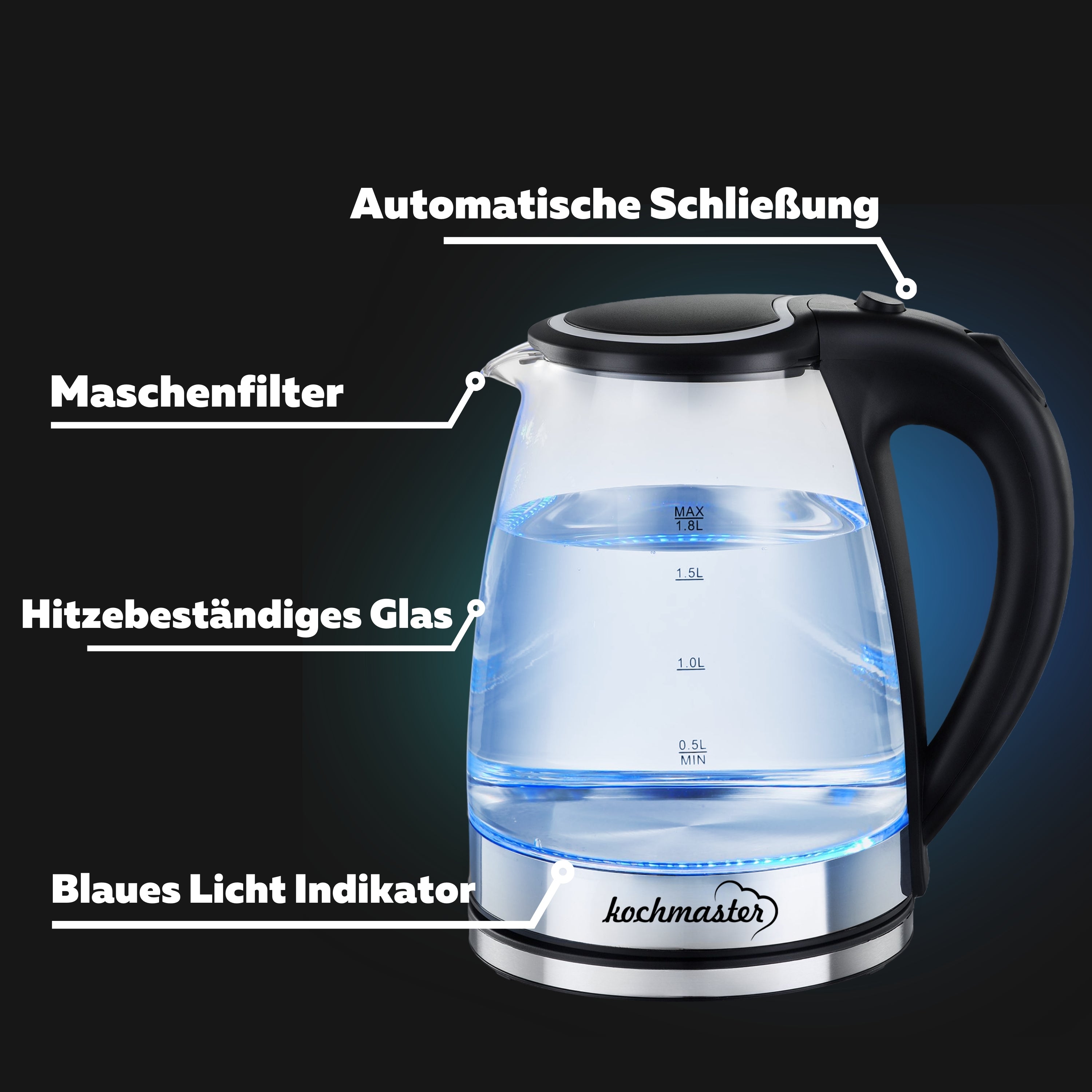 Kochmaster Vitrin su ısıtıcısı