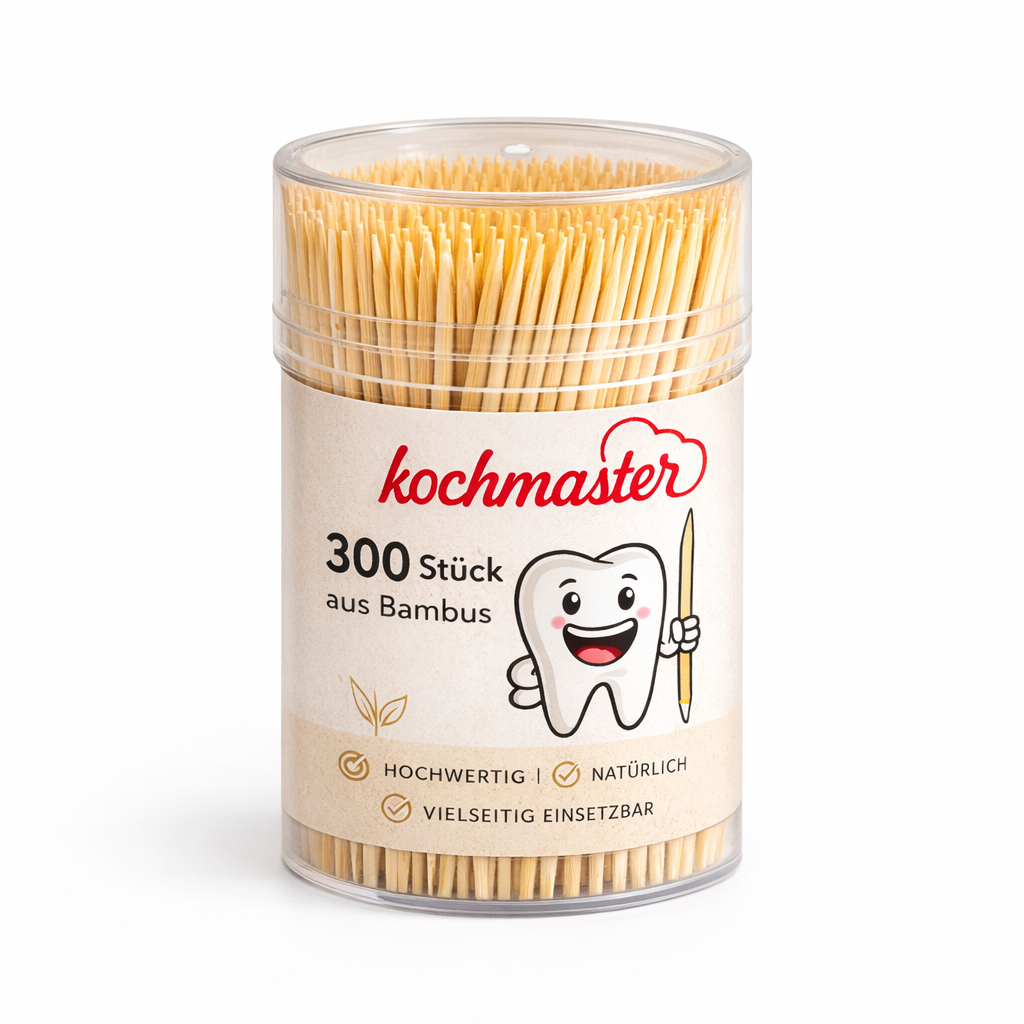 kochmaster® Bambus Zahnstocher 3000 Stück (10 x 300)
