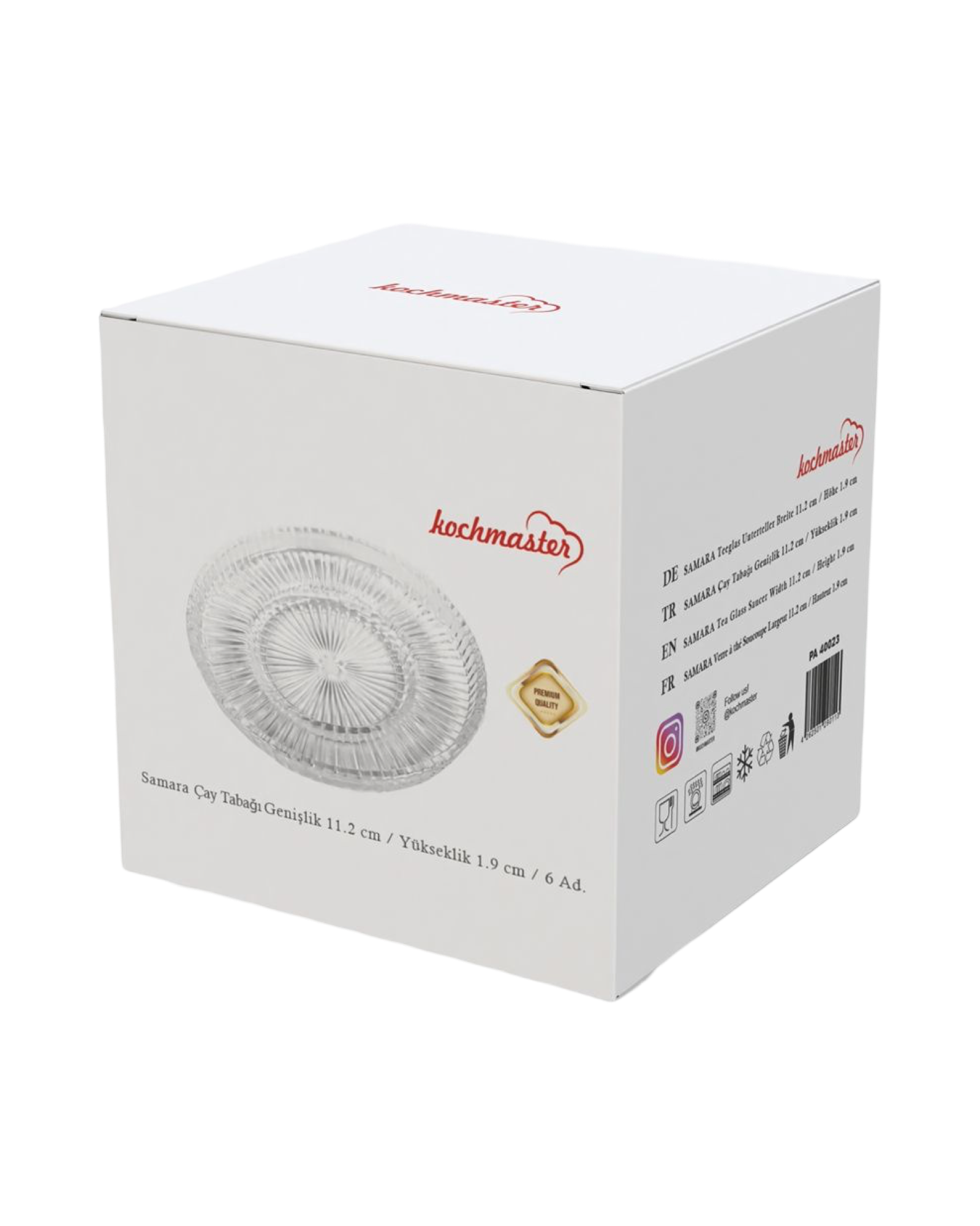 Kochmaster Samara çay bardağı altlığı 6 parça.