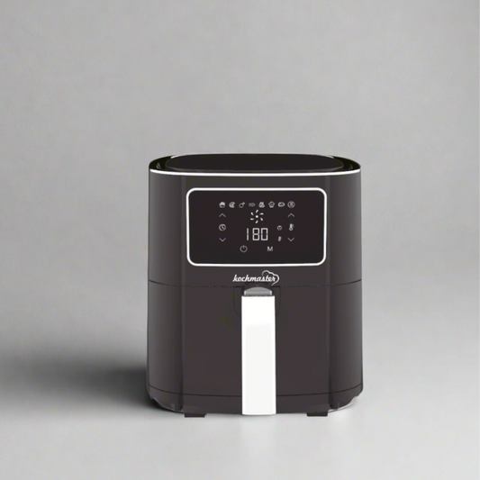 KOCHMASTER FrymaxX AirFryer 5,5L Heißluftfritteuse mit Digitalem Touchscreen - Schwarz/Silber