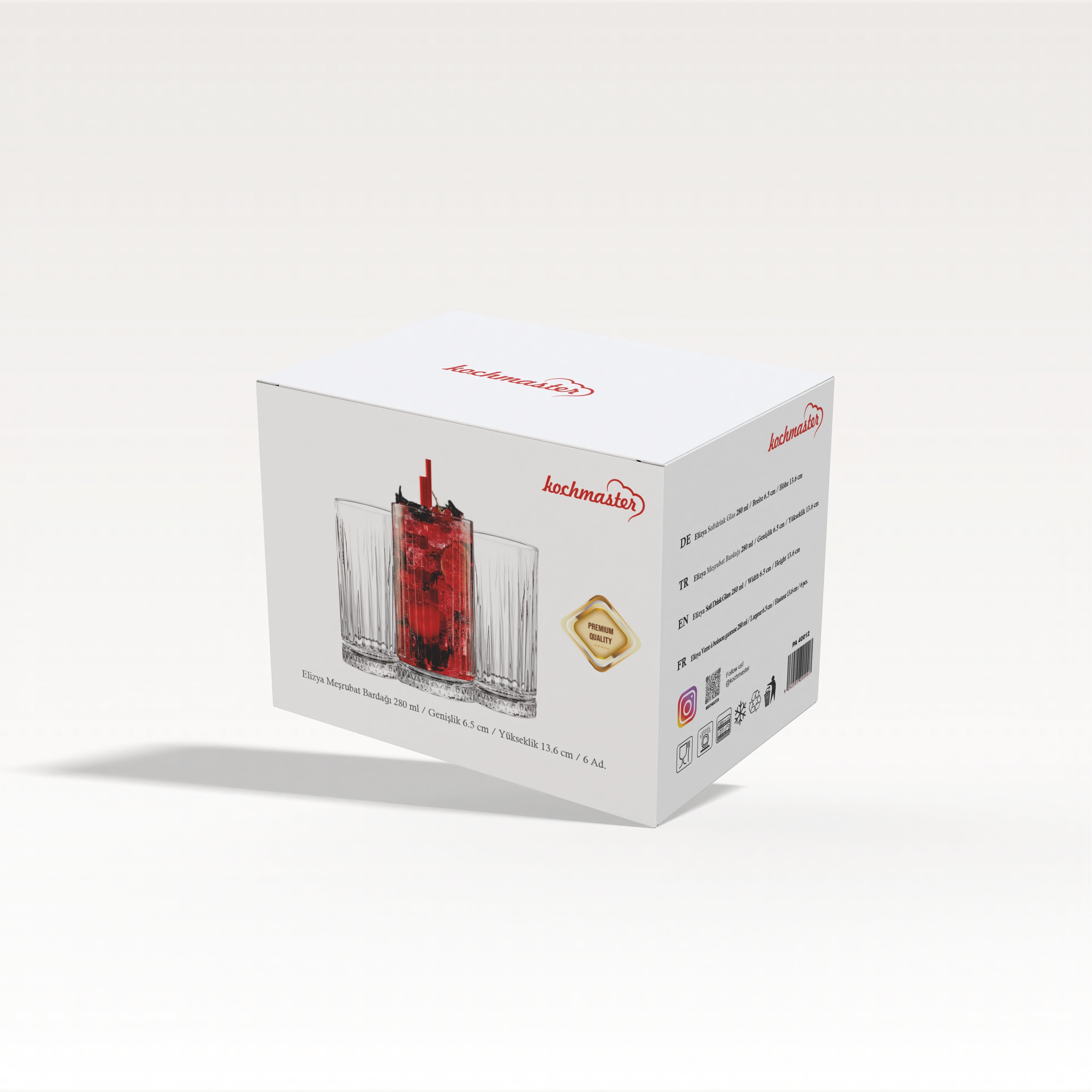 Elizya Softdrinkglas 280 ml – 6-tlg