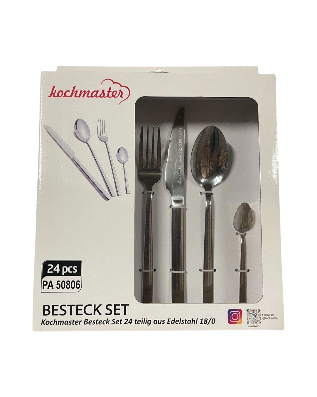 Kochmaster Besteck Set 24 teilig aus Edelstahl 18/0