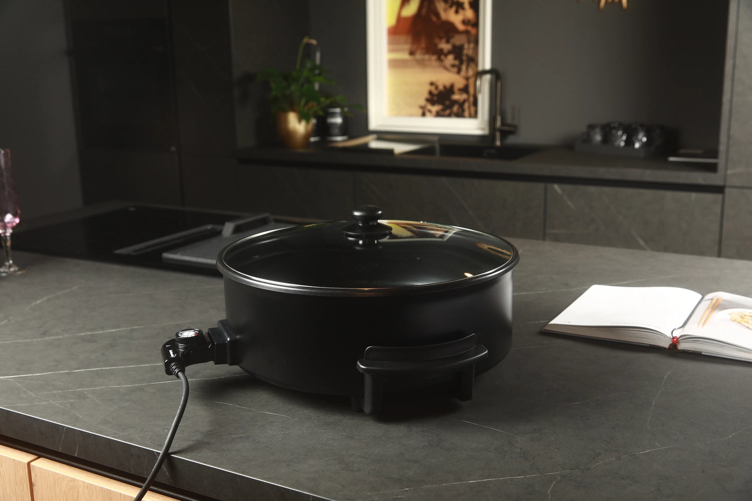 KOCHMASTER Çok Amaçlı Pizza Tavası Delux 42 cm x 13 cm