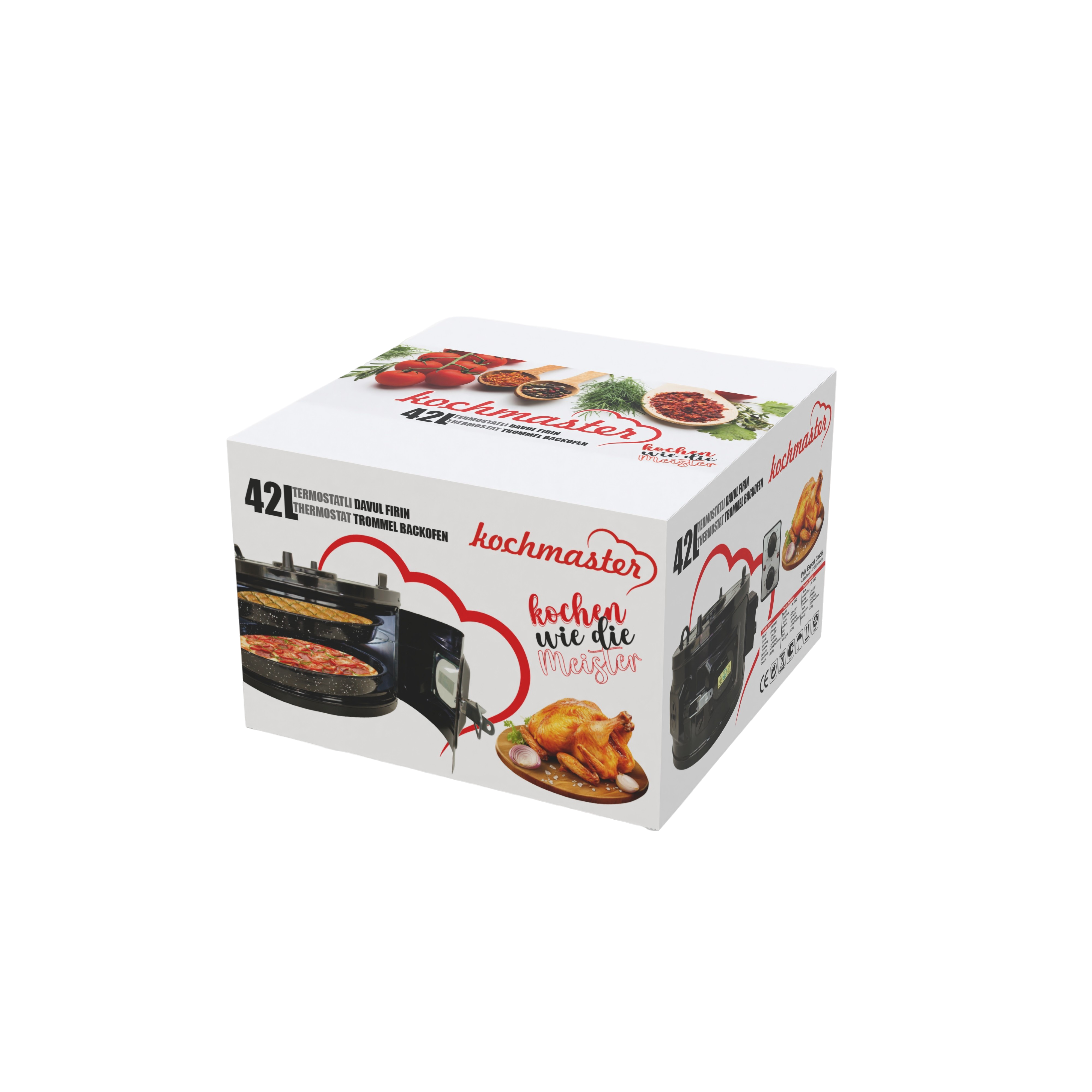 Tambur fırın 42 litre 