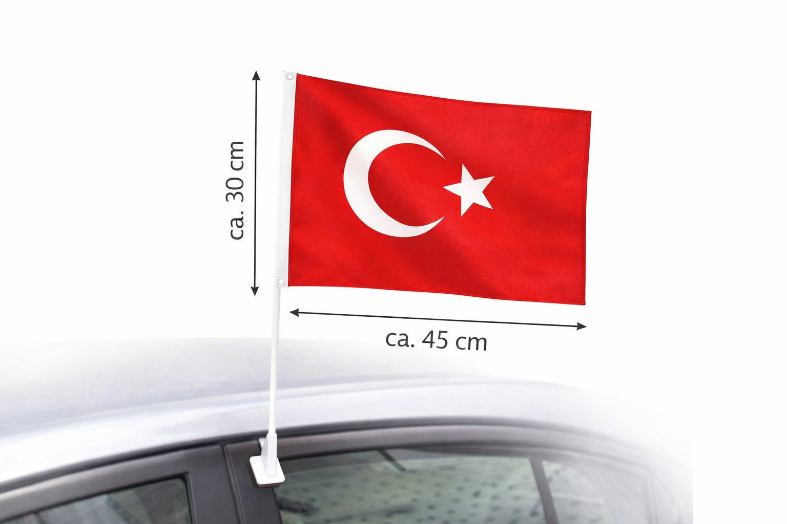 Araba bayrağı 30 x 45 cm Türkiye