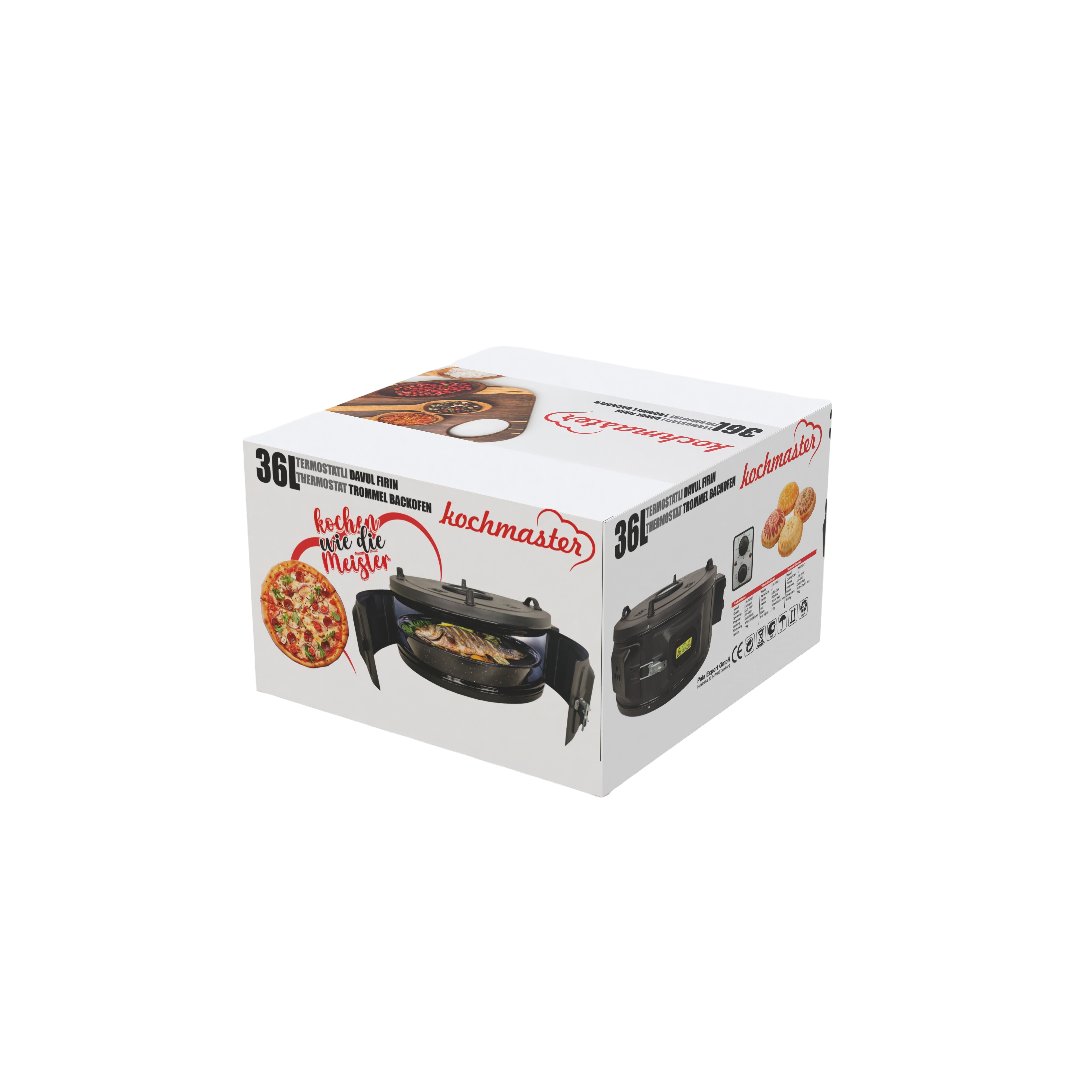 Tambur fırın 36 litre 