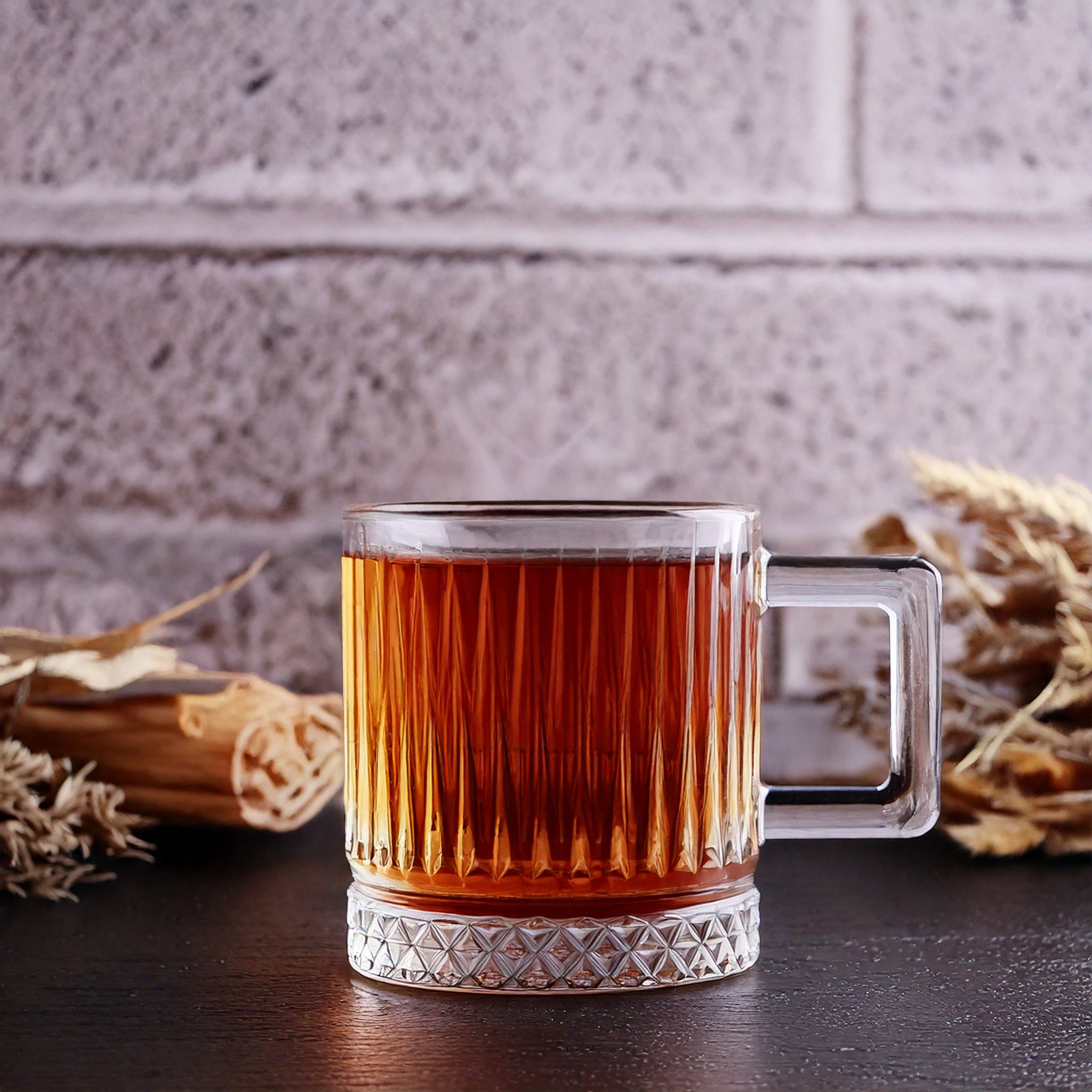 Kochmaster Elizya kulplu cam kupa – elegance 6 parça.